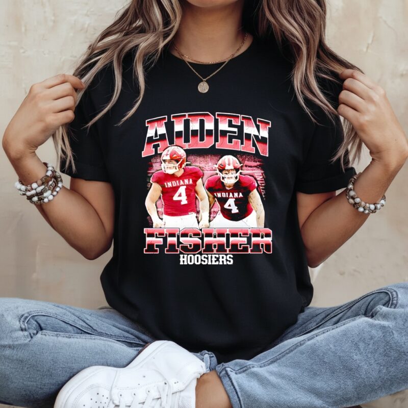 Indiana Hoosiers Aiden Fisher 90s Pepper_Ladies T-Shirt