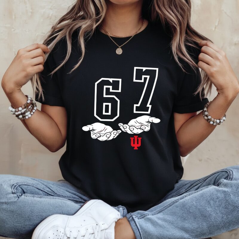 Indiana Hoosiers Football 6 7_Ladies T-Shirt