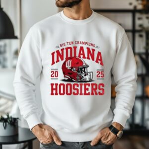 Indiana Hoosiers Football Big Ten Champions 2025 helmet logo_Sweatshirt