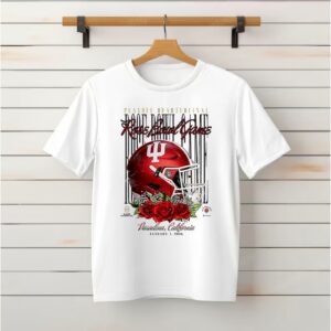 Indiana Hoosiers NCAA 2026 playoff quarterfinal Rose Bowl Game helmet_Classic T-Shirt