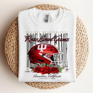 Indiana Hoosiers NCAA 2026 playoff quarterfinal Rose Bowl Game helmet_Crewneck Sweatshirt