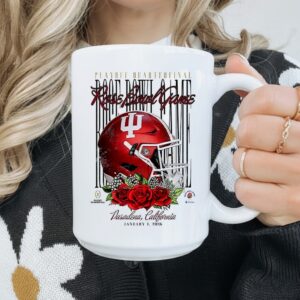 Indiana Hoosiers NCAA 2026 playoff quarterfinal Rose Bowl Game helmet_Mug