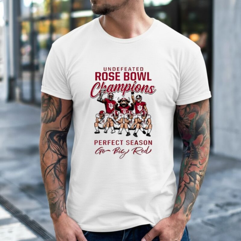 Indiana Hoosiers Undefeated Rose Bowl Champions 2026 Perfect Season Go Big Red_Classic Men's T-Shirt