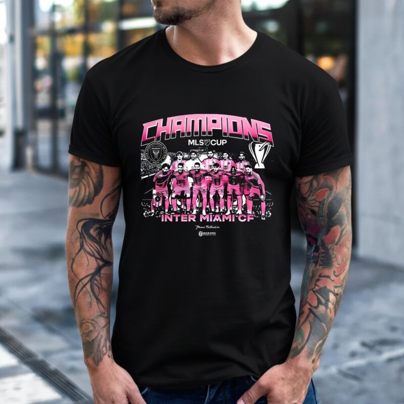 Inter Miami CF MLS Cup Champions player graphic_T-Shirt