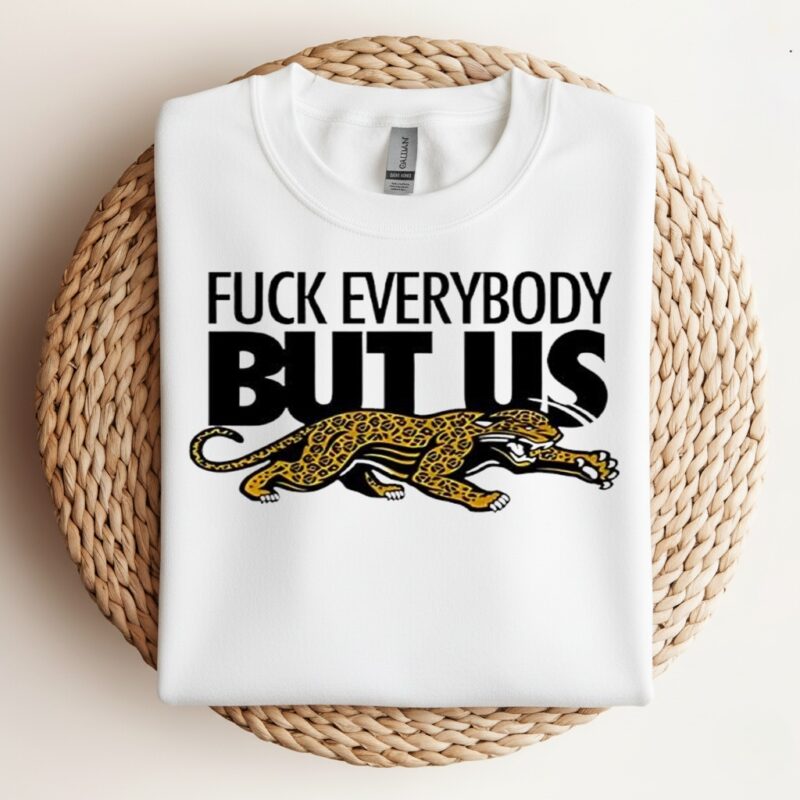 Jacksonville Jaguars Fuck Everybody But Us logo_Crewneck Sweatshirt