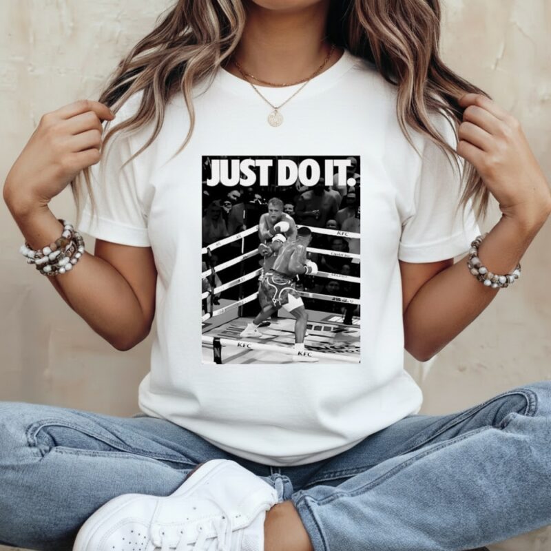 Jake Paul and Anthony Joshua just do it boxing match image_Classic Women's T-Shirt