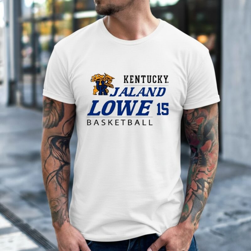 Jaland Lowe Kentucky Wildcats basketball name and number 15 logo_Classic Men's T-Shirt