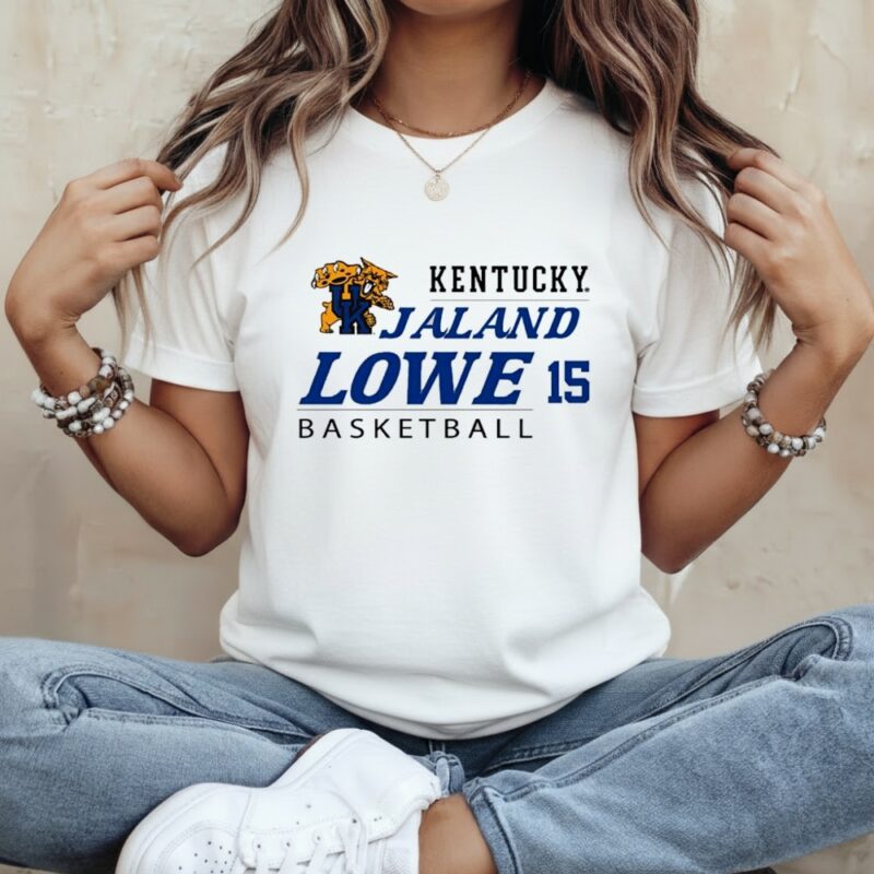 Jaland Lowe Kentucky Wildcats basketball name and number 15 logo_Classic Women's T-Shirt