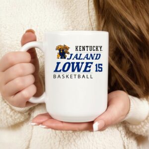 Jaland Lowe Kentucky Wildcats basketball name and number 15 logo_Mug