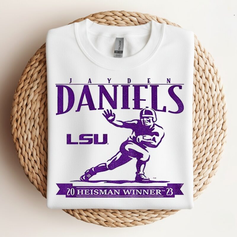 Jayden Daniels Heisman Trophy LSU Tigers football Heisman Winner 2023_Crewneck Sweatshirt