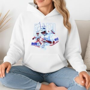 Josh Allen Buffalo Bills Football NFL signature graphic_Hoodie