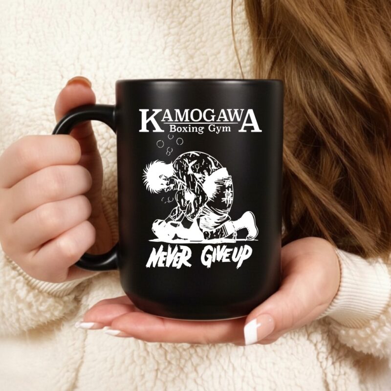 KBG Kamogawa Boxing Boxing Gym never give up sketch_Ceramic Mug