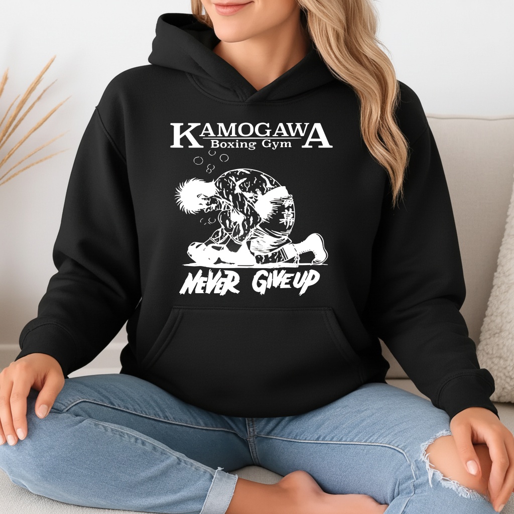 KBG Kamogawa Boxing Boxing Gym never give up sketch_Hoodie KBG Kamogawa Boxing Boxing Gym never give up sketch_Hoodie