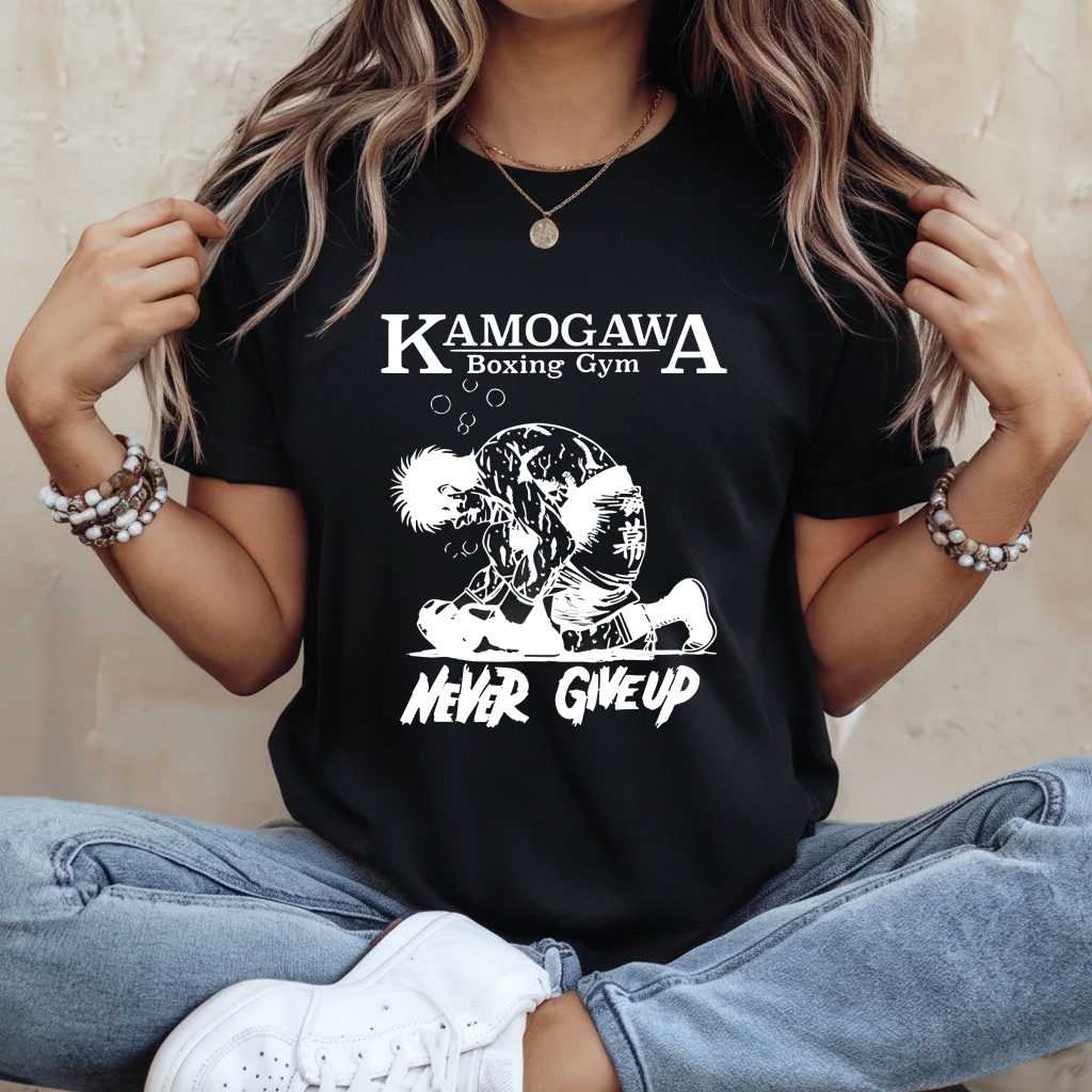 KBG Kamogawa Boxing Boxing Gym never give up sketch_Ladies T-Shirt KBG Kamogawa Boxing Boxing Gym never give up sketch_Ladies T-Shirt