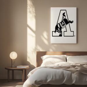 Kicking Mule Army West Point Black Knights West Point logo_Canvas