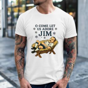 O come let us adore Jim Tottenham Hotspur football Christmas_Classic Men's T-Shirt