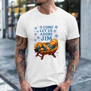 O come let us adore Jim Wigan Athletic football Christmas_Classic Men's T-Shirt