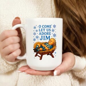 O come let us adore Jim Wigan Athletic football Christmas_Mug