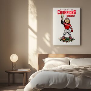 Ohio State Buckeyes CFP 2025 2026 built to be Champions go Bucks mascot_Canvas