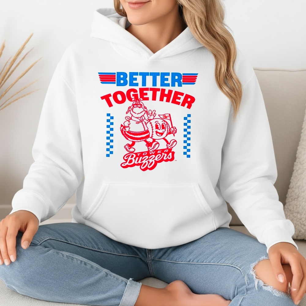 Ontario Tower Buzzers baseball better together Maverick mascot_Hoodie Ontario Tower Buzzers baseball better together Maverick mascot_Hoodie