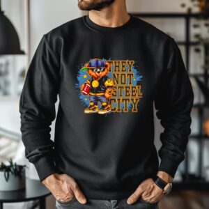 Pittsburgh Steelers football they not steel city bear_Crewneck Sweatshirt