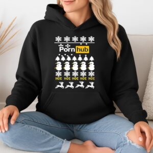 Porn logo hoe hoe hoe ugly Christmas_Hoodie