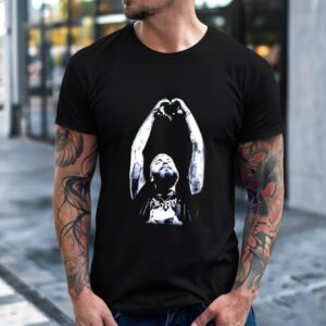 Post Malone heart hand retro_T-Shirt