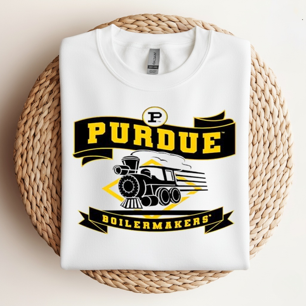 Purdue Boilermakers Train_Crewneck Sweatshirt Purdue Boilermakers Train_Crewneck Sweatshirt