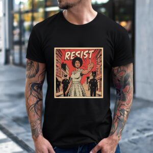 Resist Woman Illustration_T-Shirt