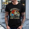 Respect your elders gaming funny gamer controller 80s_T-Shirt