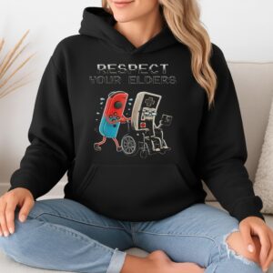 Respect your elders gift for video games player_Hoodie