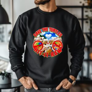Save the turtles hit it raw_Crewneck Sweatshirt