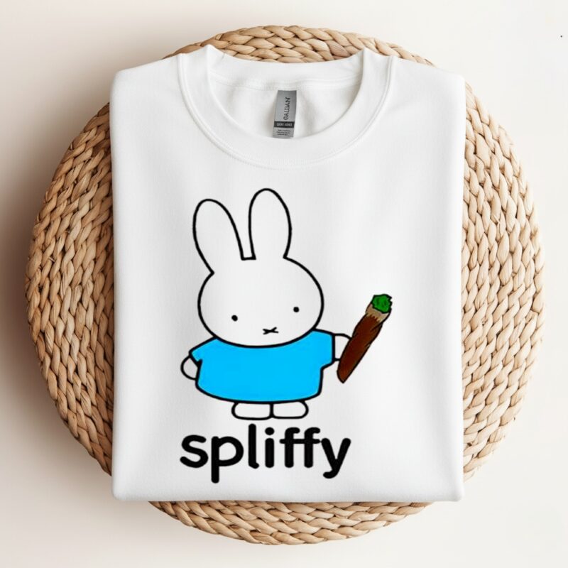 Spliffy Bunny graphic_Crewneck Sweatshirt