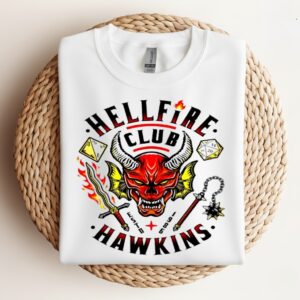 Stranger Things Hellfire Club Hawkins logo_Crewneck Sweatshirt