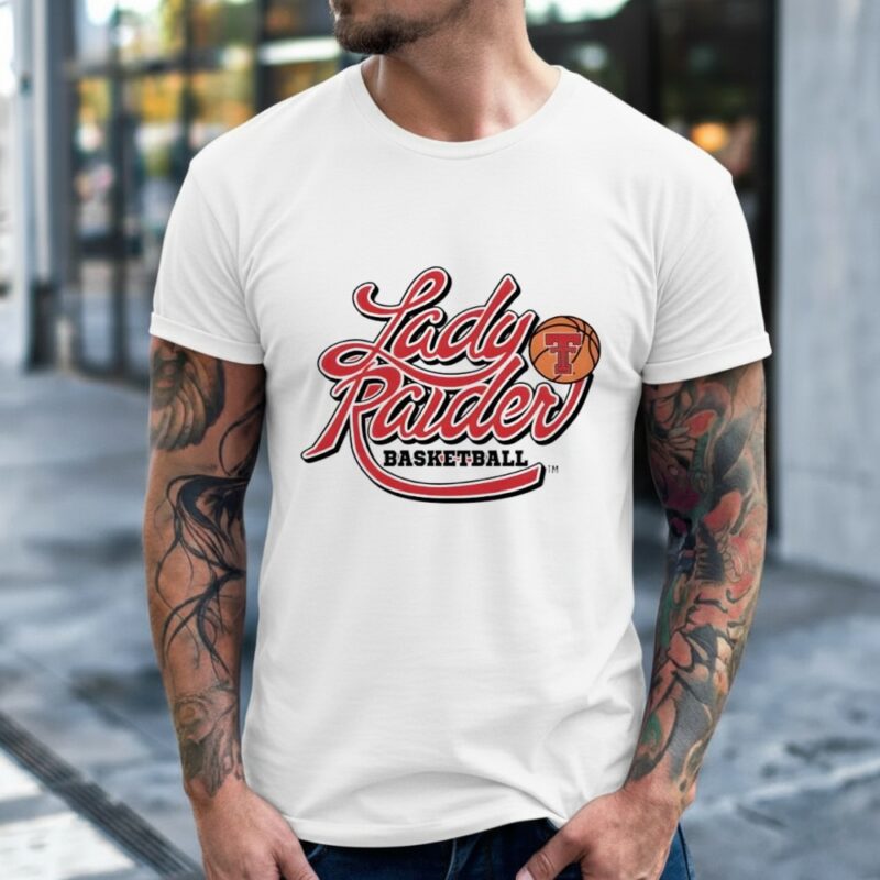 Texas Tech Lady Raiders Baskebtall Shadowed_Classic Men's T-Shirt
