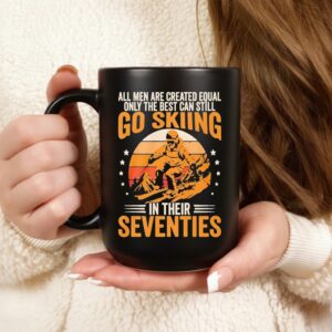 The Best Men Still Go Skiing In Their Seventies Vintage_Ceramic Mug