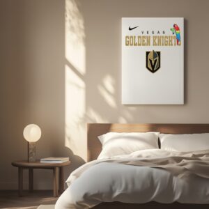 Vegas Golden Knights x Jimmy Buffett parrot mascot_Canvas