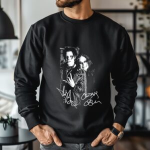Yungblud and Ozzy Osbourne signature retro_Crewneck Sweatshirt