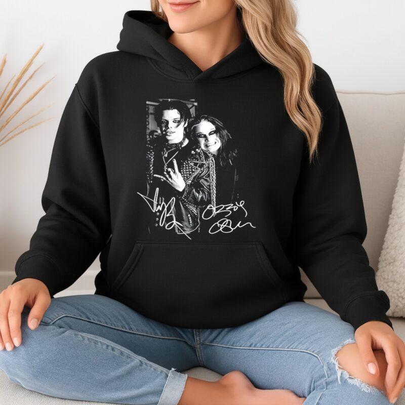 Yungblud and Ozzy Osbourne signature retro_Hoodie