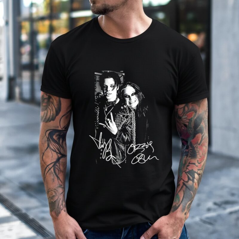 Yungblud and Ozzy Osbourne signature retro_T-Shirt